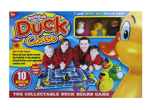Bathtime Duck Board Game with 10 Vinyl Ducks