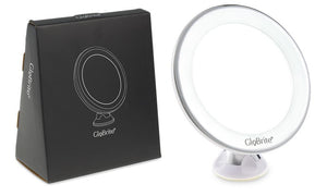 GloBrite LED 7x Magnifying Bathroom Suction Mirror
