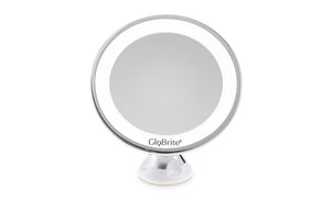 GloBrite LED 7x Magnifying Bathroom Suction Mirror