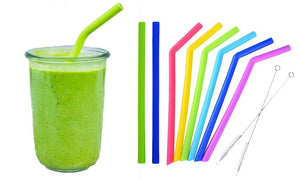 Reusable Eco-Friendly Silicone Drinking Straws