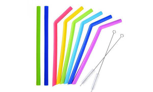 Reusable Eco-Friendly Silicone Drinking Straws