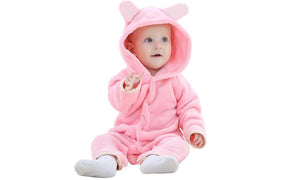 Baby Hooded Bear Romper