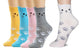 5pack Cotton Rich Cat Socks