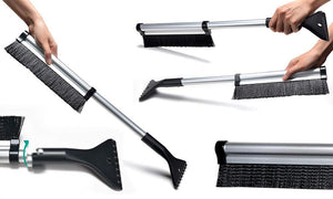 Extendable Ice Brush and Scraper