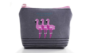 Flamingo Coin Purse / Mini Make Up Bags