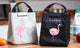 Flamingo Print Oxford Thermal Insulated Lunch Bags