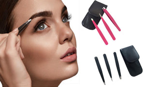 Three-Piece Eyebrow Tweezers Sets
