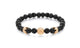 Sasha Morel - Lavastone Skull and Crown Bracelet
