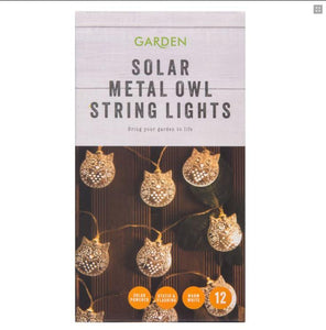 Owls Garden Solar String Lights