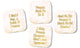 Set of 4 Prosecco Coasters
