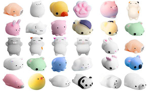 10pc Assorted Animal Squishy Toys