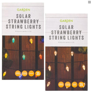 Strawberries Garden Solar String Lights