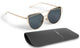 Sasha Morel Cat Eye Mirrored Sunglasses