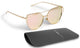 Sasha Morel Cat Eye Mirrored Sunglasses