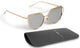 Sasha Morel Cat Eye Mirrored Sunglasses