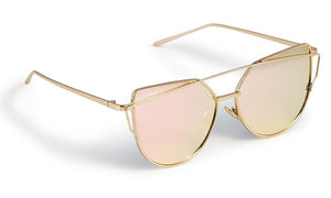 Sasha Morel Cat Eye Mirrored Sunglasses