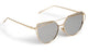 Sasha Morel Cat Eye Mirrored Sunglasses