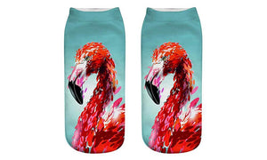 Flamingo Print Socks (2 Pack)