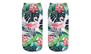 Flamingo Print Socks (2 Pack)