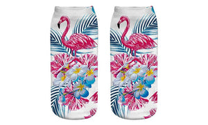 Flamingo Print Socks (2 Pack)