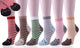 6 Pack Cotton Rich Cat Heel & Toe Socks