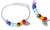 7 Chakra Bead Silver Bracelet