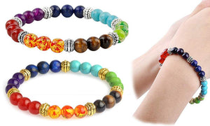 Colourful Stone Bea Chakra Bracelet