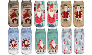 Printed Xmas Socks