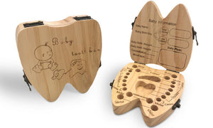 Tooth Shaped Baby Tooth Keepsake Box