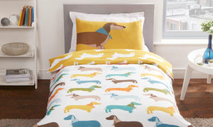 Christmas Sausage Dog Reversible Duvet Set