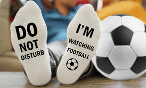 Do Not Disturb I'm Watching Football Socks