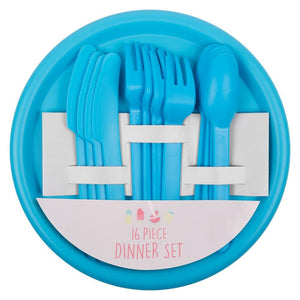 Plastic 16 Piece Dinner Set